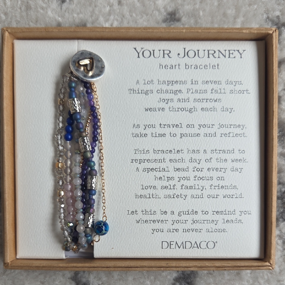 Demdaco Your Journey Heart Bracelet